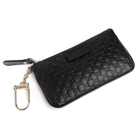 Gucci Microguccissima Key Chain Coin Pouch Black NEW IN BOX - Picture 6 of 15